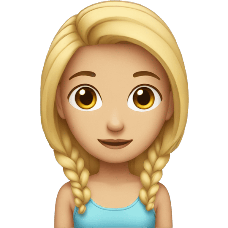 A cute girl emoji