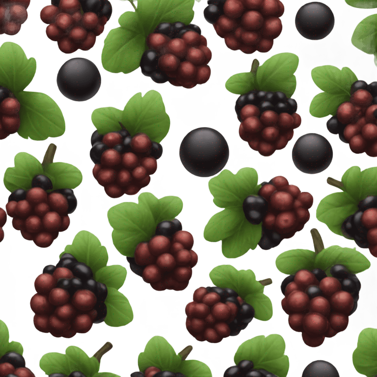 black little berries emoji