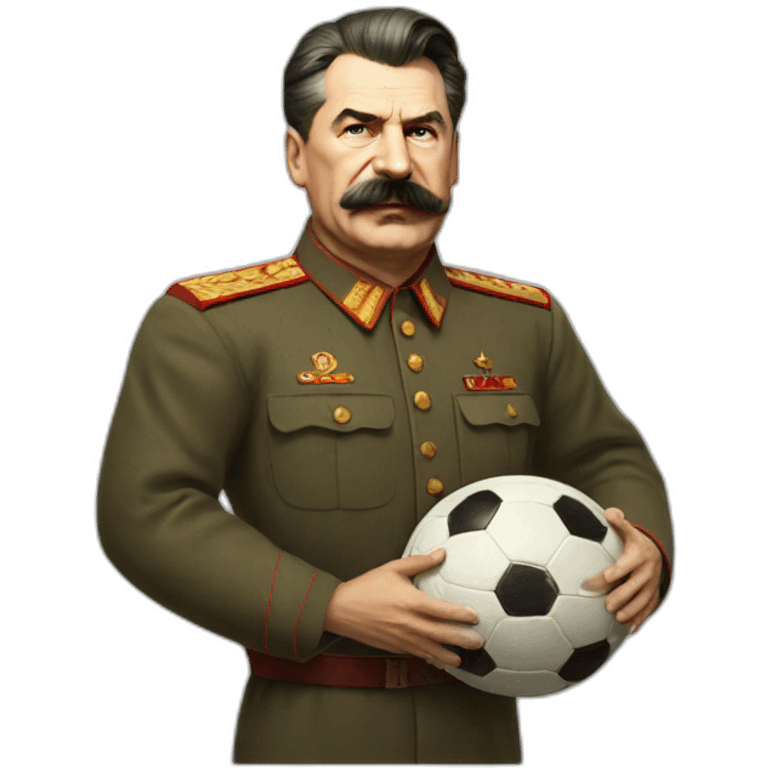 Stalin playing football  emoji