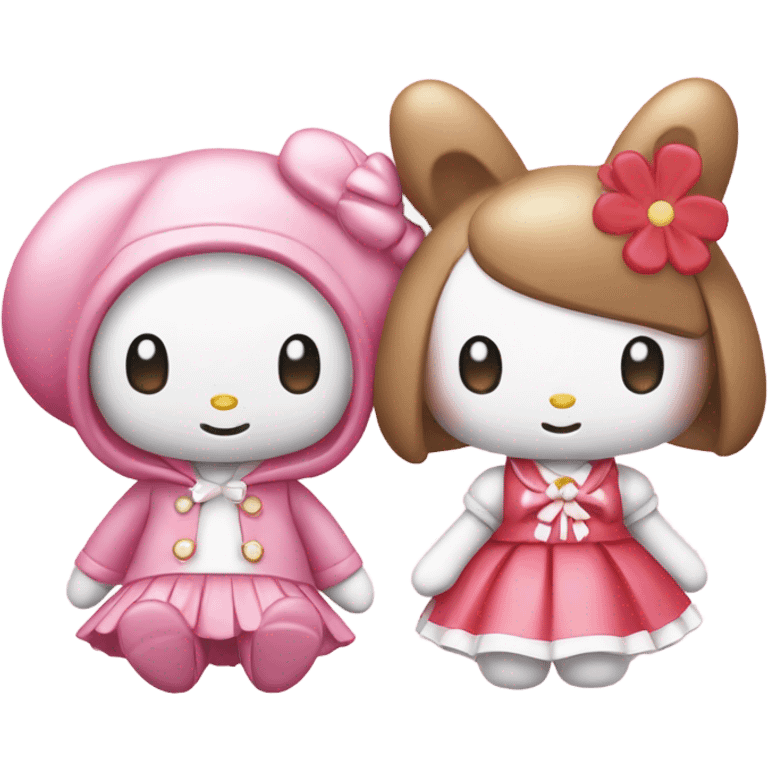 my melody hello kitty emoji