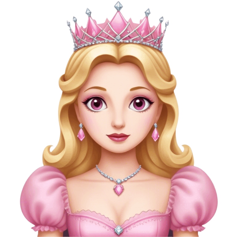 Glinda in pink gown emoji