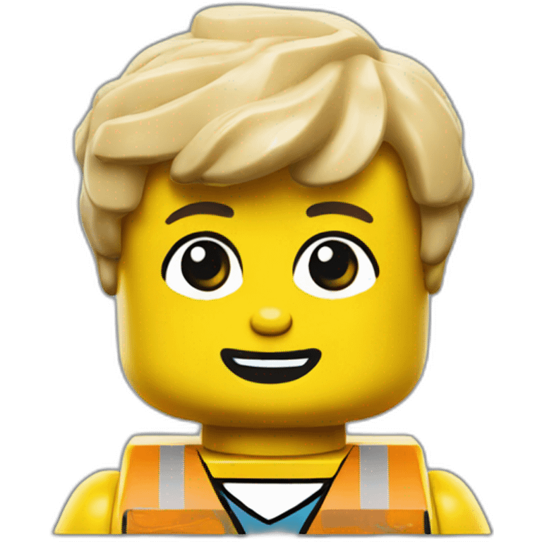 Yellow lego figure emoji