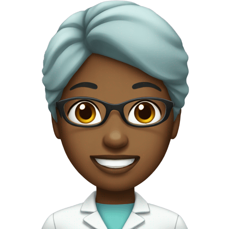 Black female Dentist  emoji