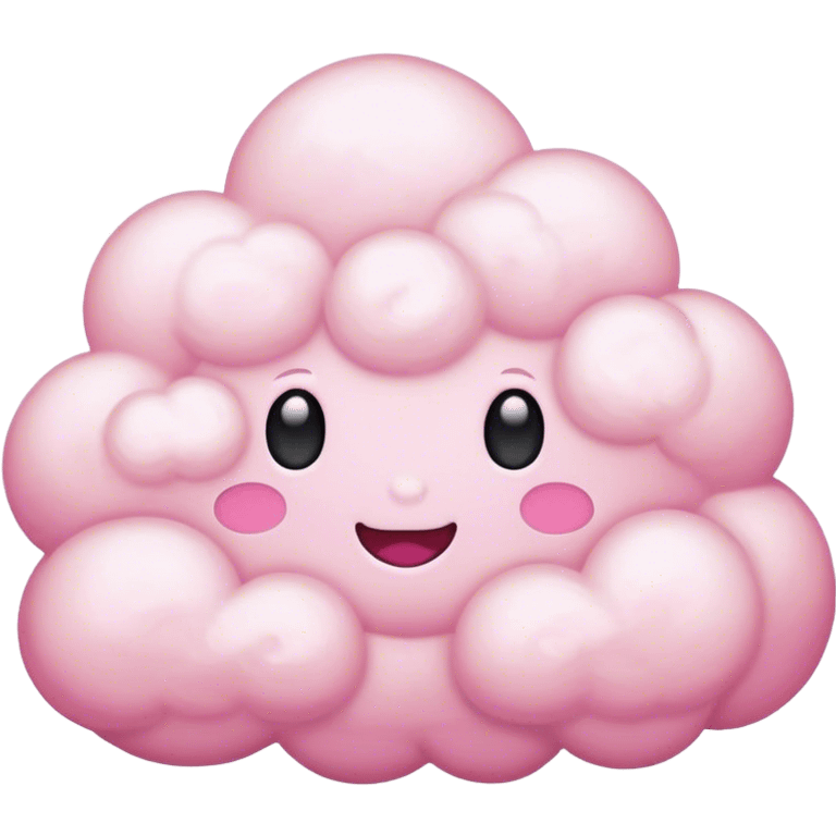 Pink cloud emoji