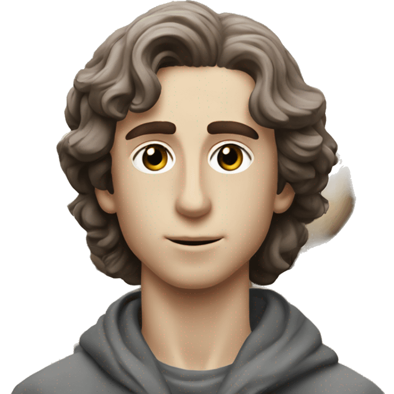 stone statue of Timothee chalamet emoji