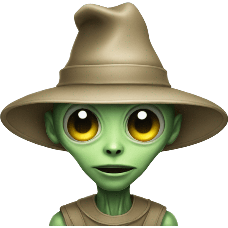 Alien  with hat emoji