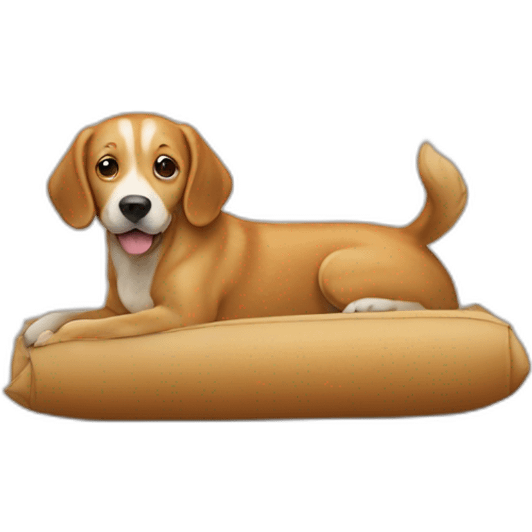 un chien sur une filla emoji