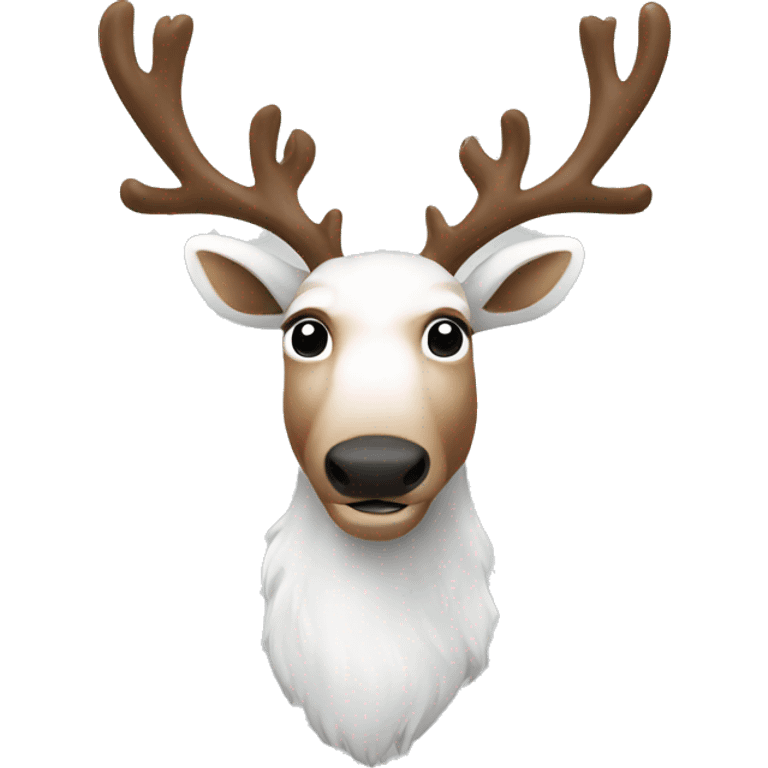 Reindeer white emoji