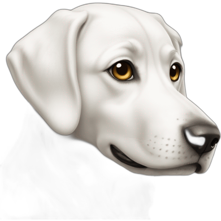 Chien blanc emoji