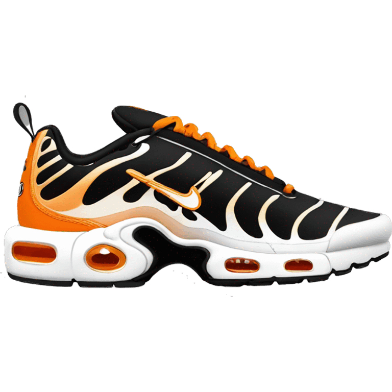 Nike TN Plus orange and black  emoji