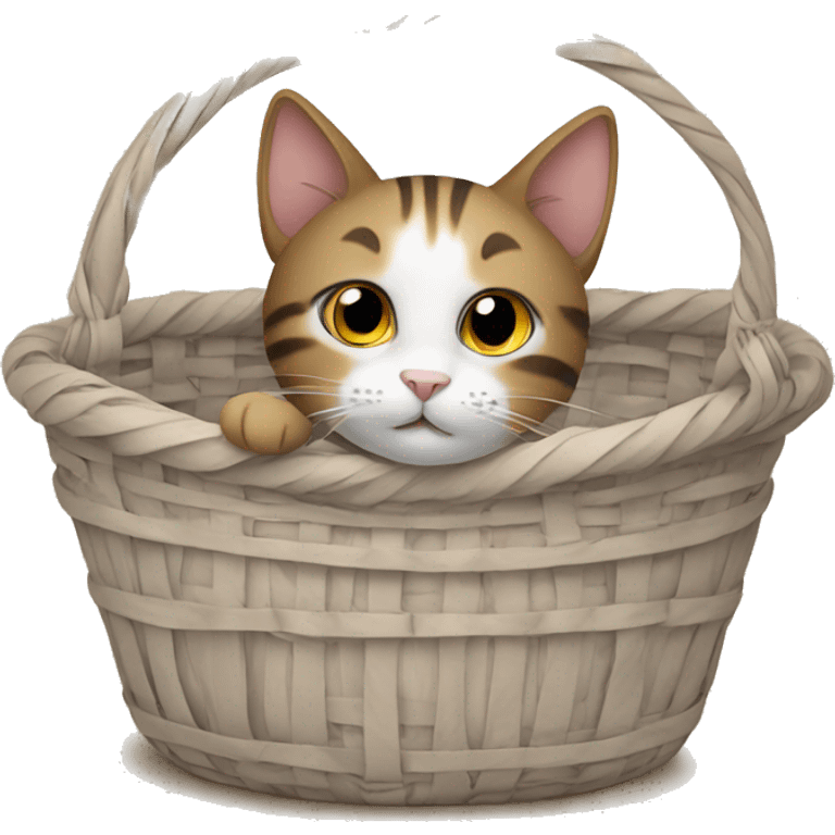 Cat in a basket emoji