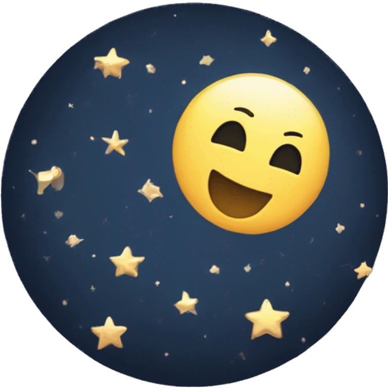 Moon and stars emoji