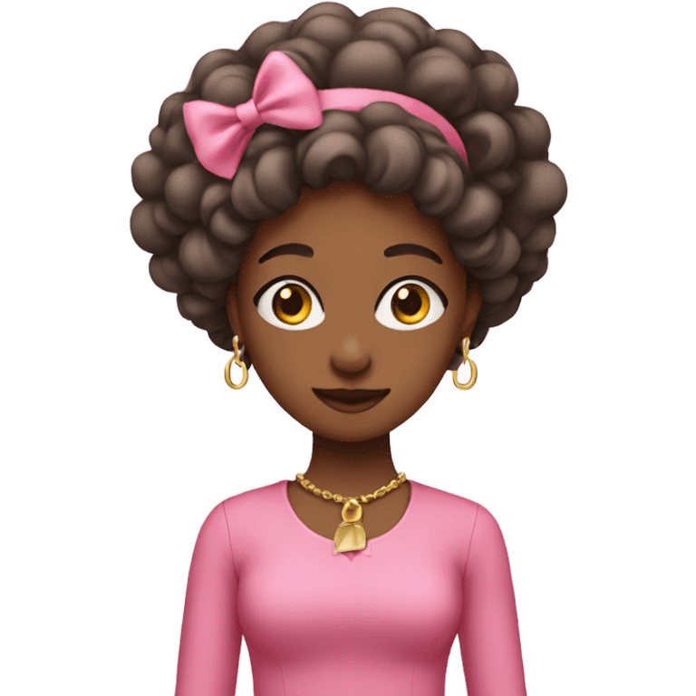 girl with pink dre emoji