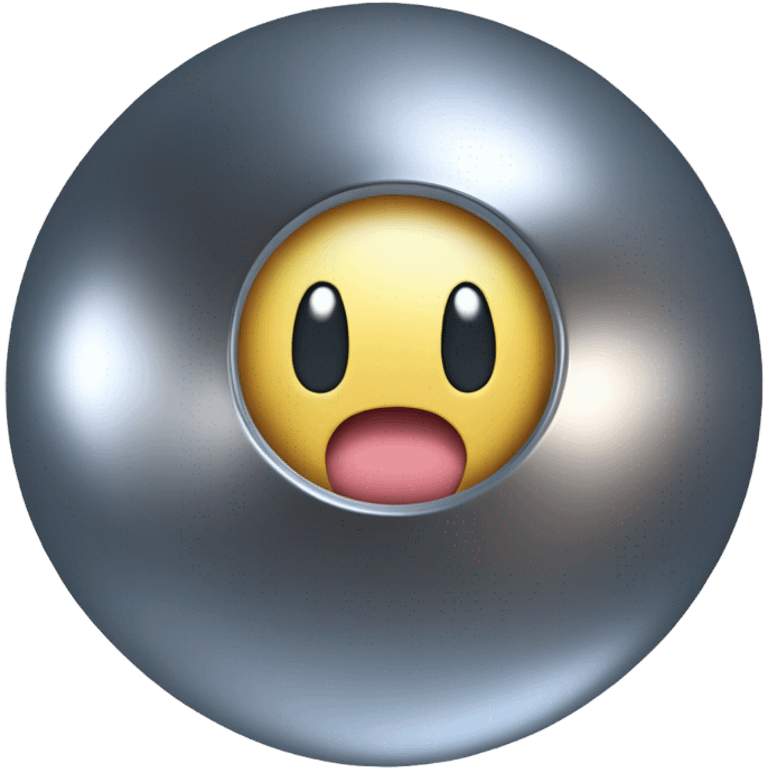 Metal Kirby ball with wheels emoji