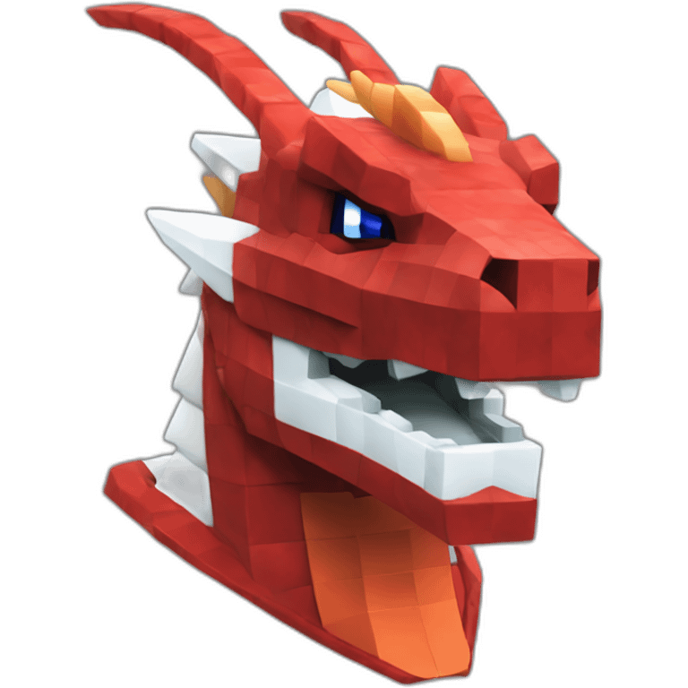 Pixelmon Minecraft Head Skin Red dragon emoji