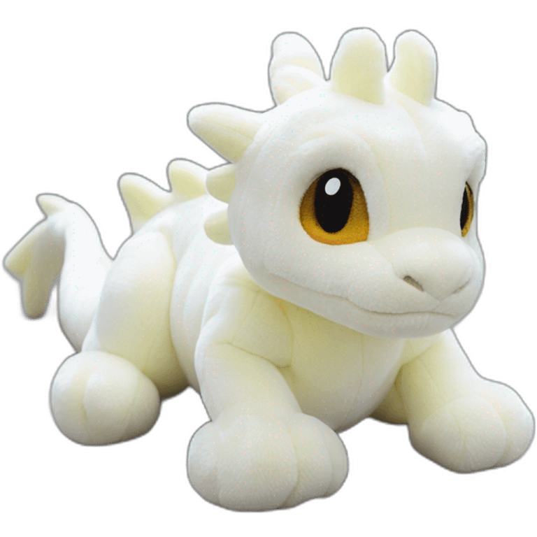 dumbwhite peluche dragon jellycat emoji