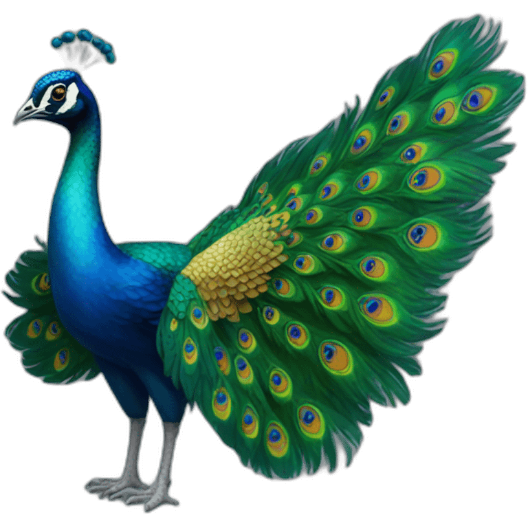 Peacock wings  emoji