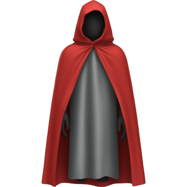 faceless mannequin red  cape emoji