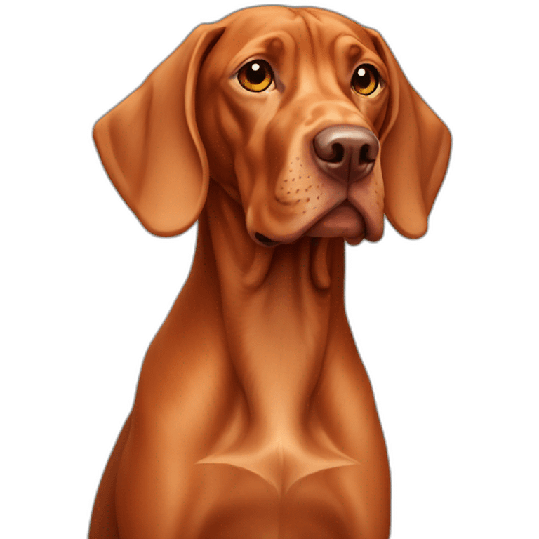 Grown Vizsla dog emoji