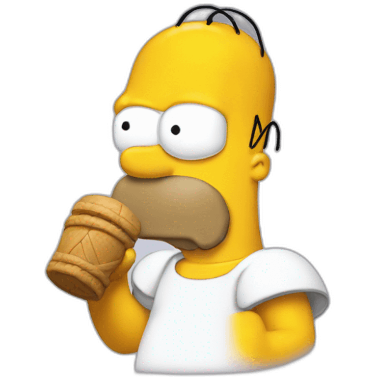 Homer qui joue emoji