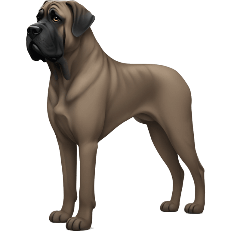 Brindle English mastiff emoji