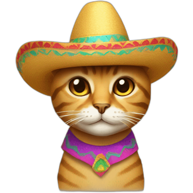 Cat with sombrero emoji