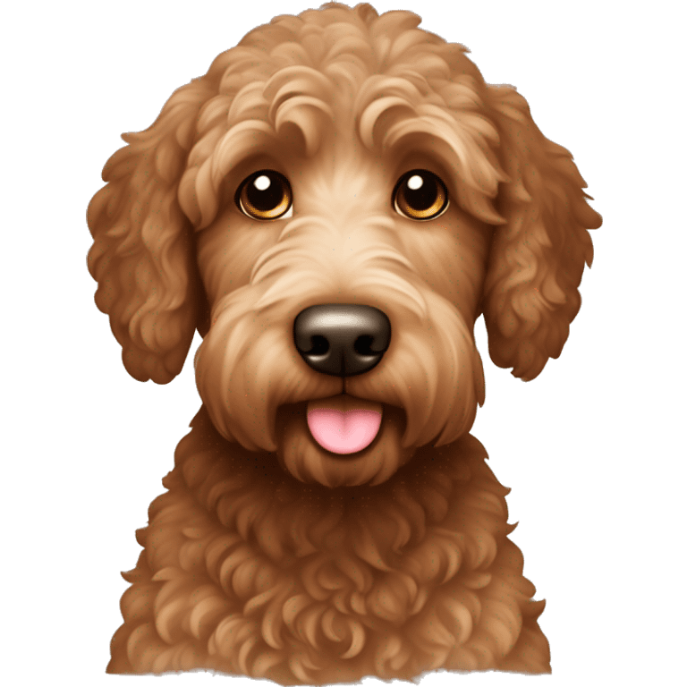 brown labradoodle ￼ emoji