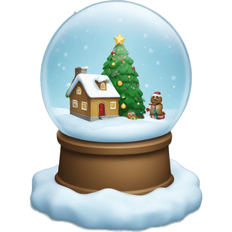 Christmas snow globe emoji