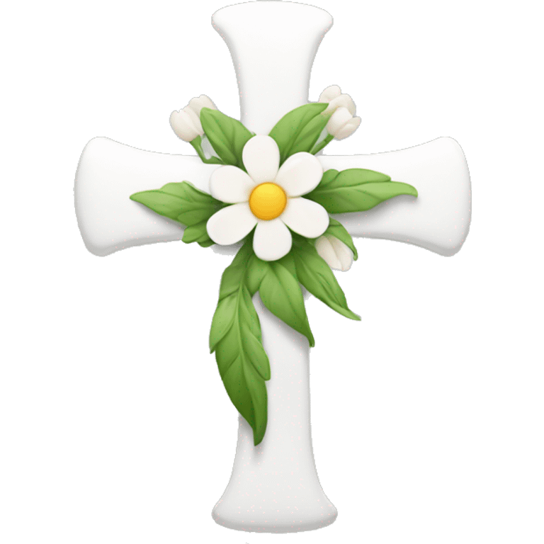 white-cross-with-flowers emoji