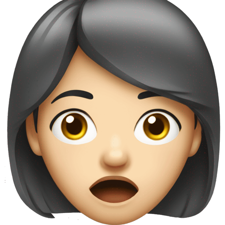 Shocked Asian lady emoji