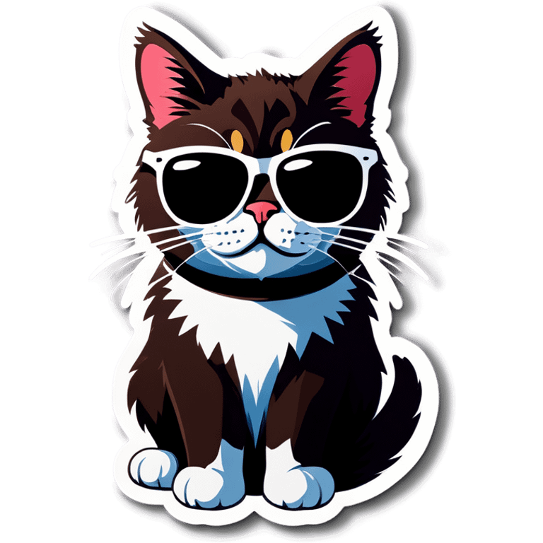 Cat with sunglasses emoji