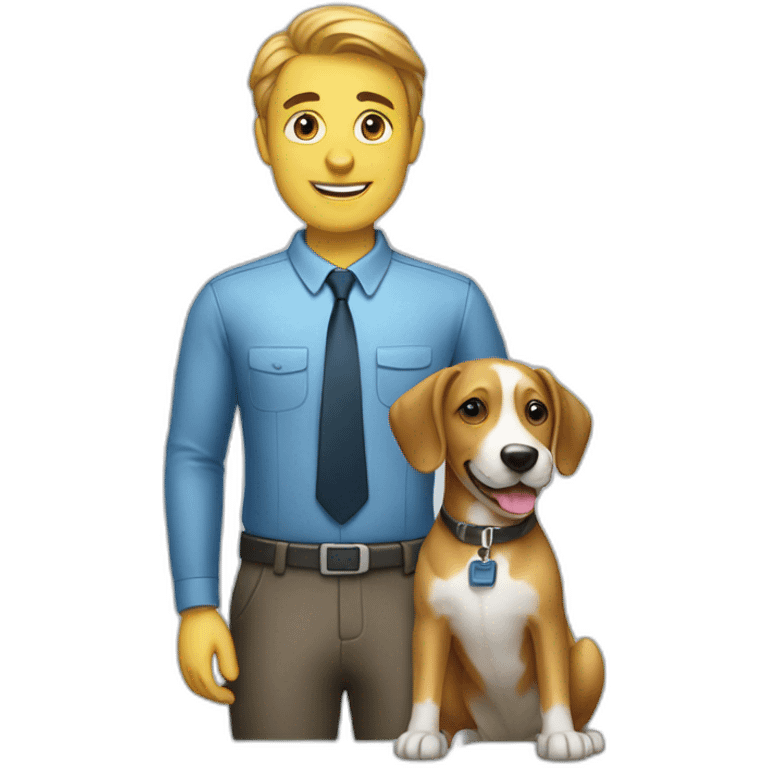 IT-employee with dog emoji