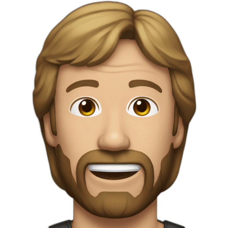 Happy birhday with Chuck Norris emoji