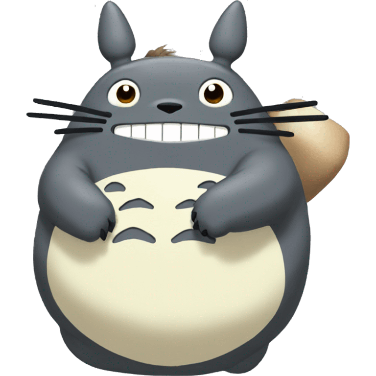 totoro side runing emoji