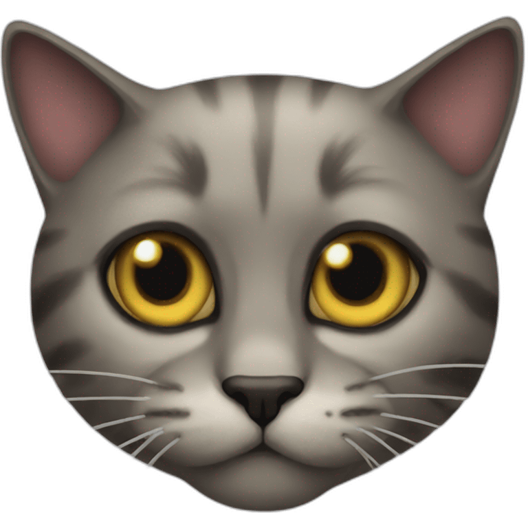 Scary cat emoji