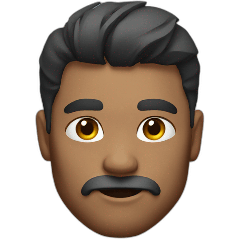 man with muscle as a face emoji