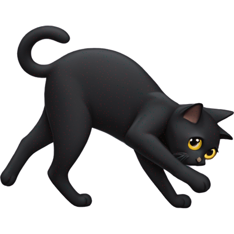 black cat dabbing emoji