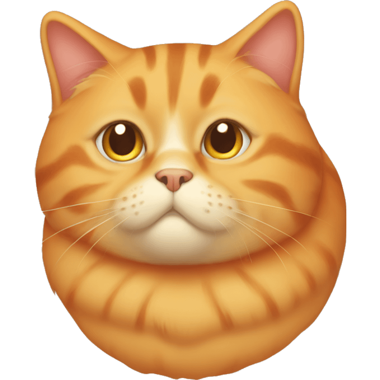 Fat orange cat emoji