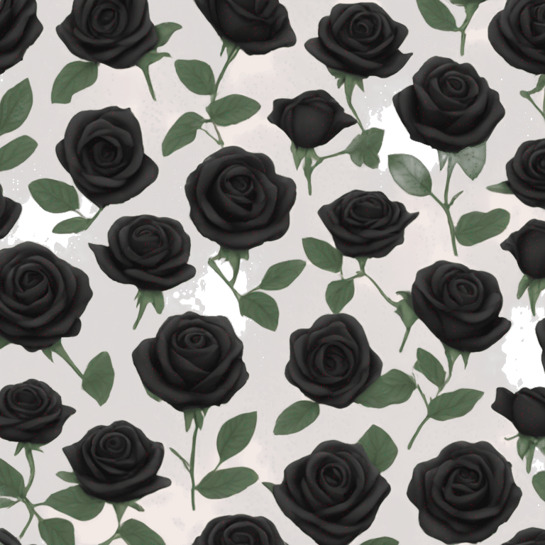 Black roses emoji