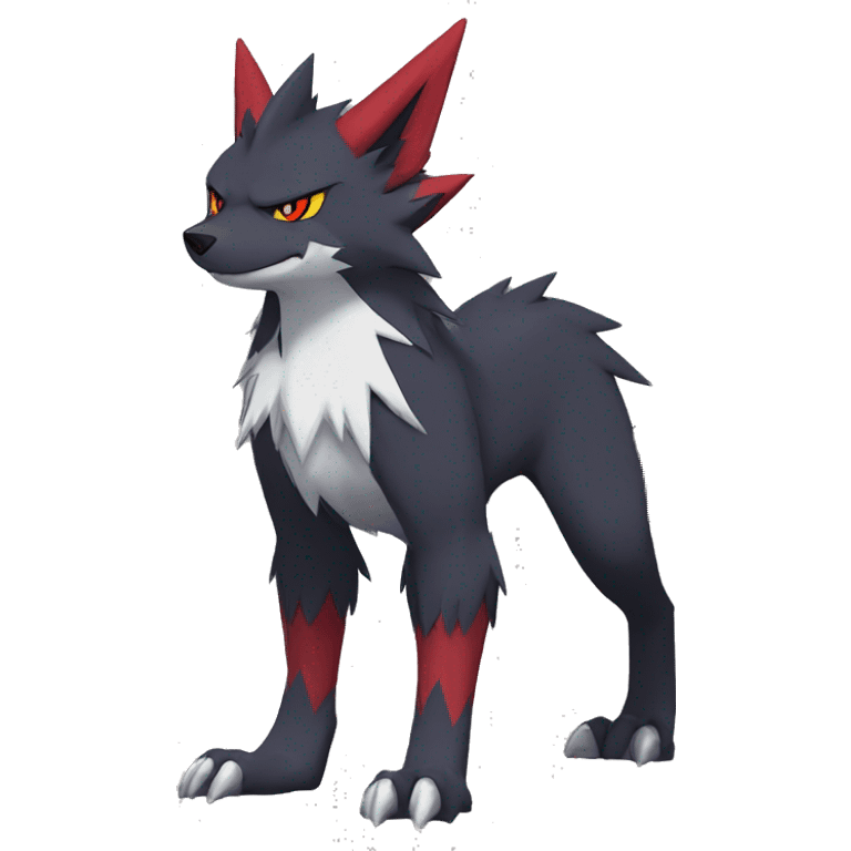 Edgy Cool Anthro Zoroark-Zangoose-Litten Fakemon Full Body emoji