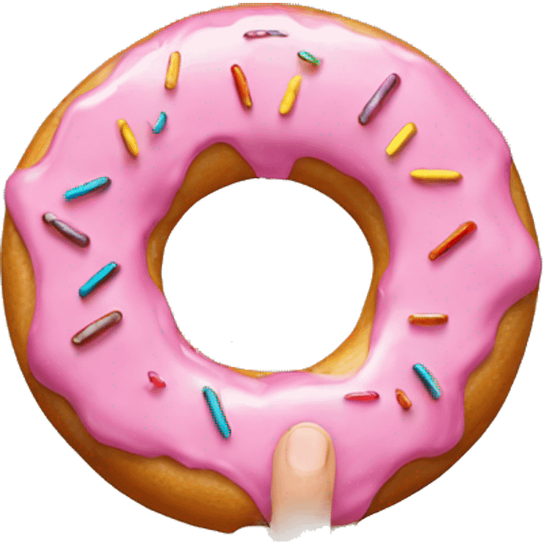 Finger with donut around it  emoji