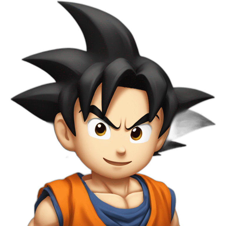 Son Goku saying hi emoji