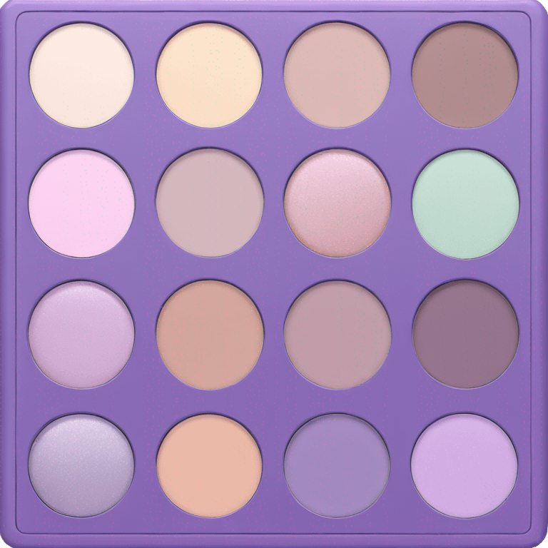 pastel purple eyeshadow palette emoji