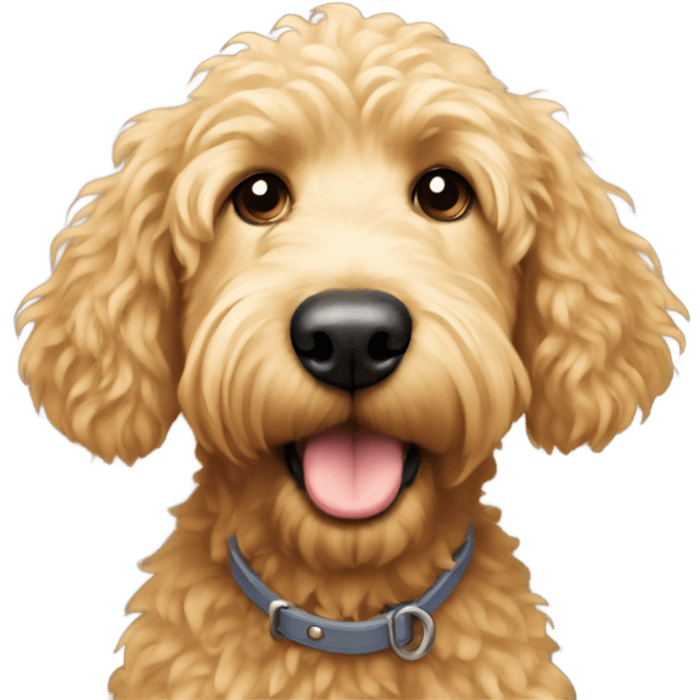 A golden doodle emoji