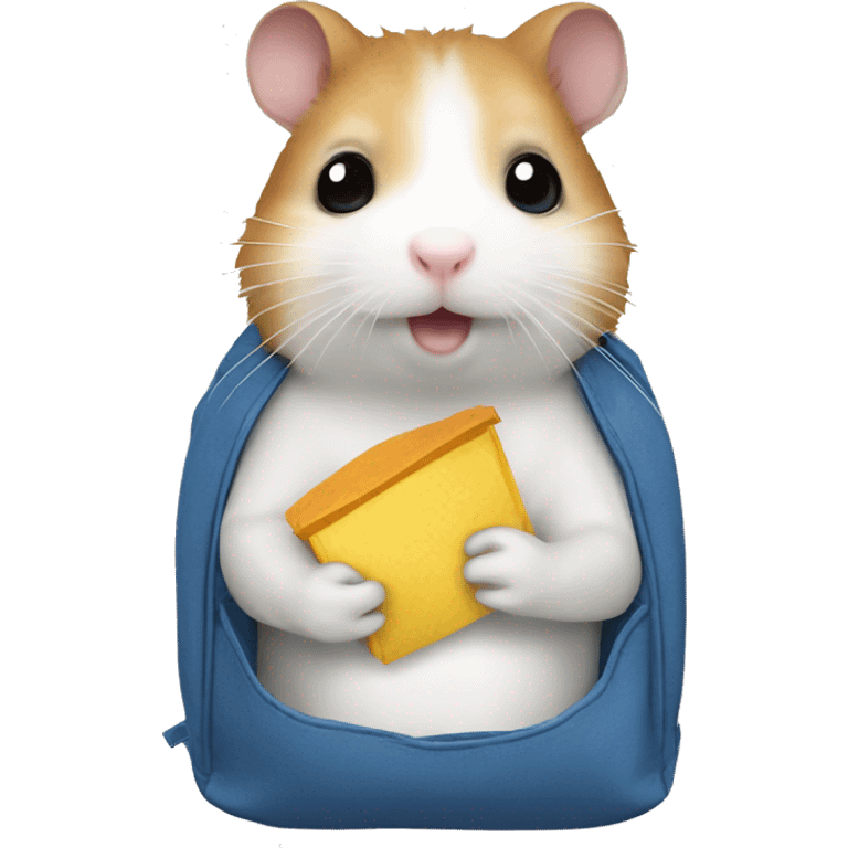 Hamster with snapbag emoji