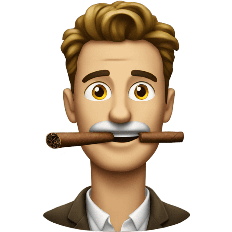 Guy smoking cigar  emoji