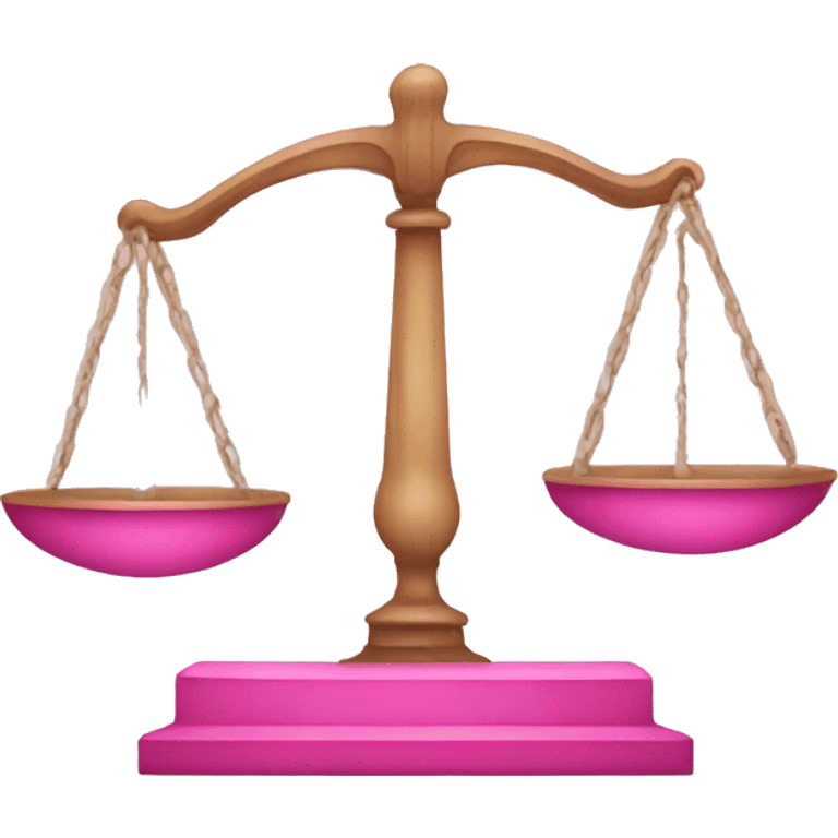 pink law scales emoji