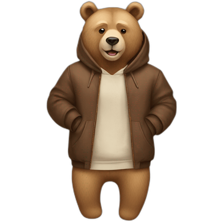 Bear fashion emoji