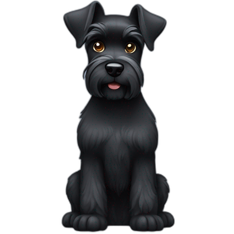 Black schnauzer emoji