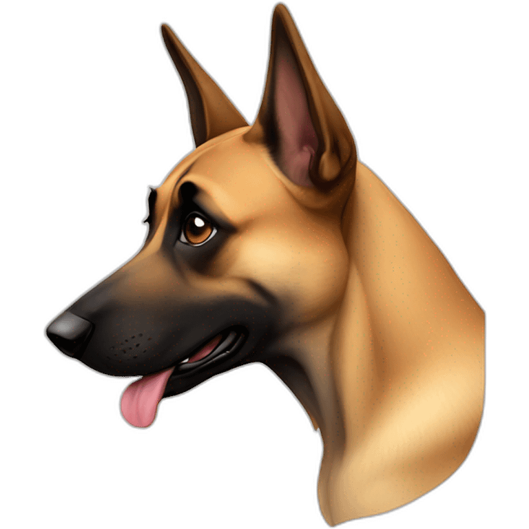 Malinois dog crying emoji